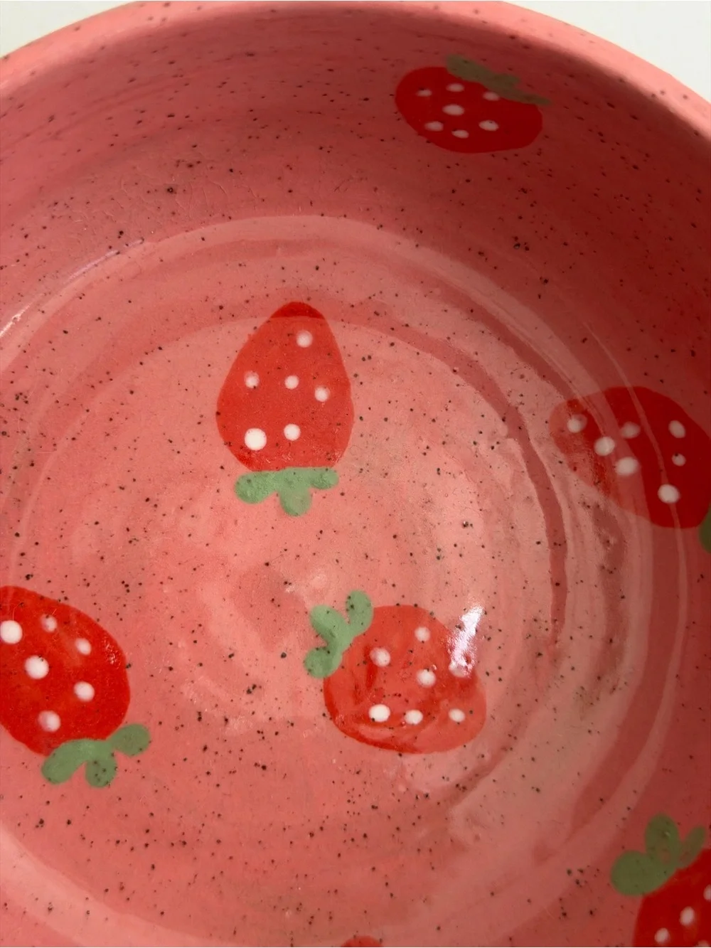 Muddy Mood Handmade Strawberry Ceramic Bowl